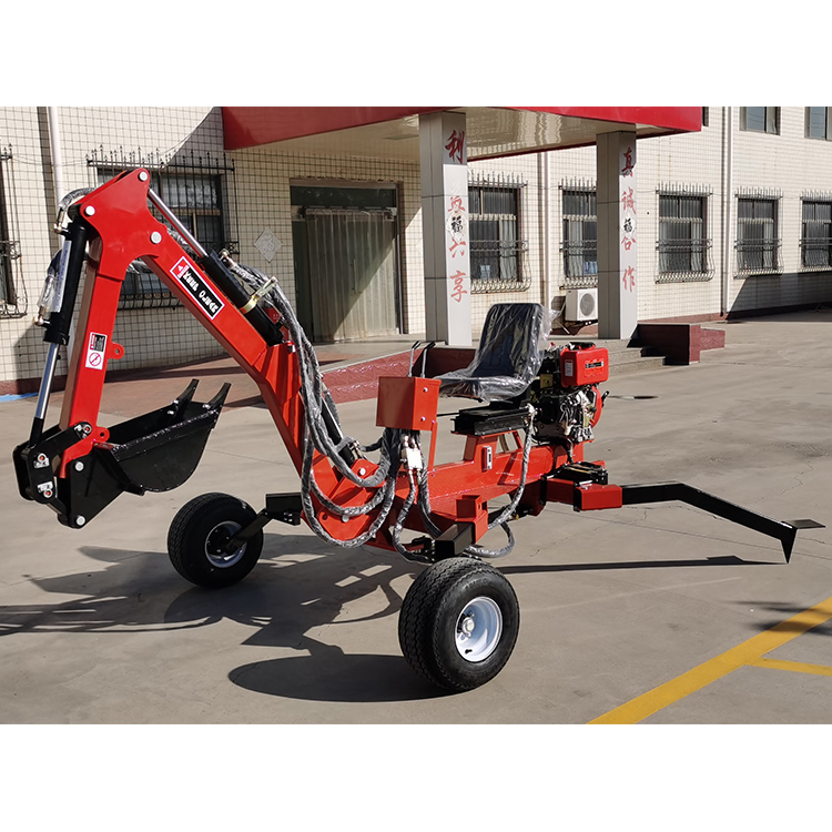 Китай завод высокая эффективность мини Towable Atv экскаватор-погрузчик 13.5hp 9hp 15hp двигатель мощность буксируемая экскаватор с Ce
