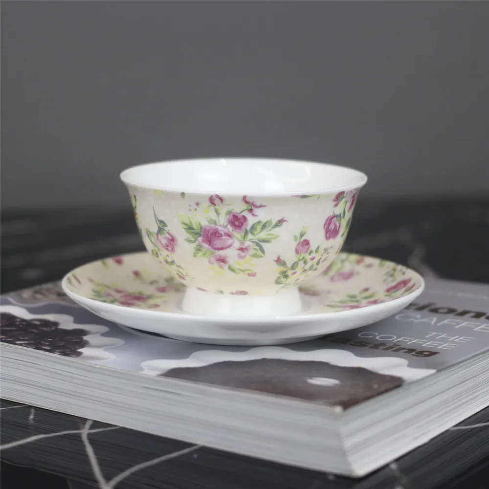LEXI European Style Bone China Coffee Cup Set With High-end Creative Ceramic Coffee Cup And Saucer Set Afternoon Tea Cup
