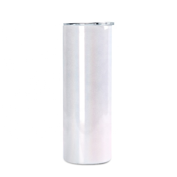us warehouse 20oz double wall mug glitter stainless steel black blue pink purple white glitter wine tumbler sublimation