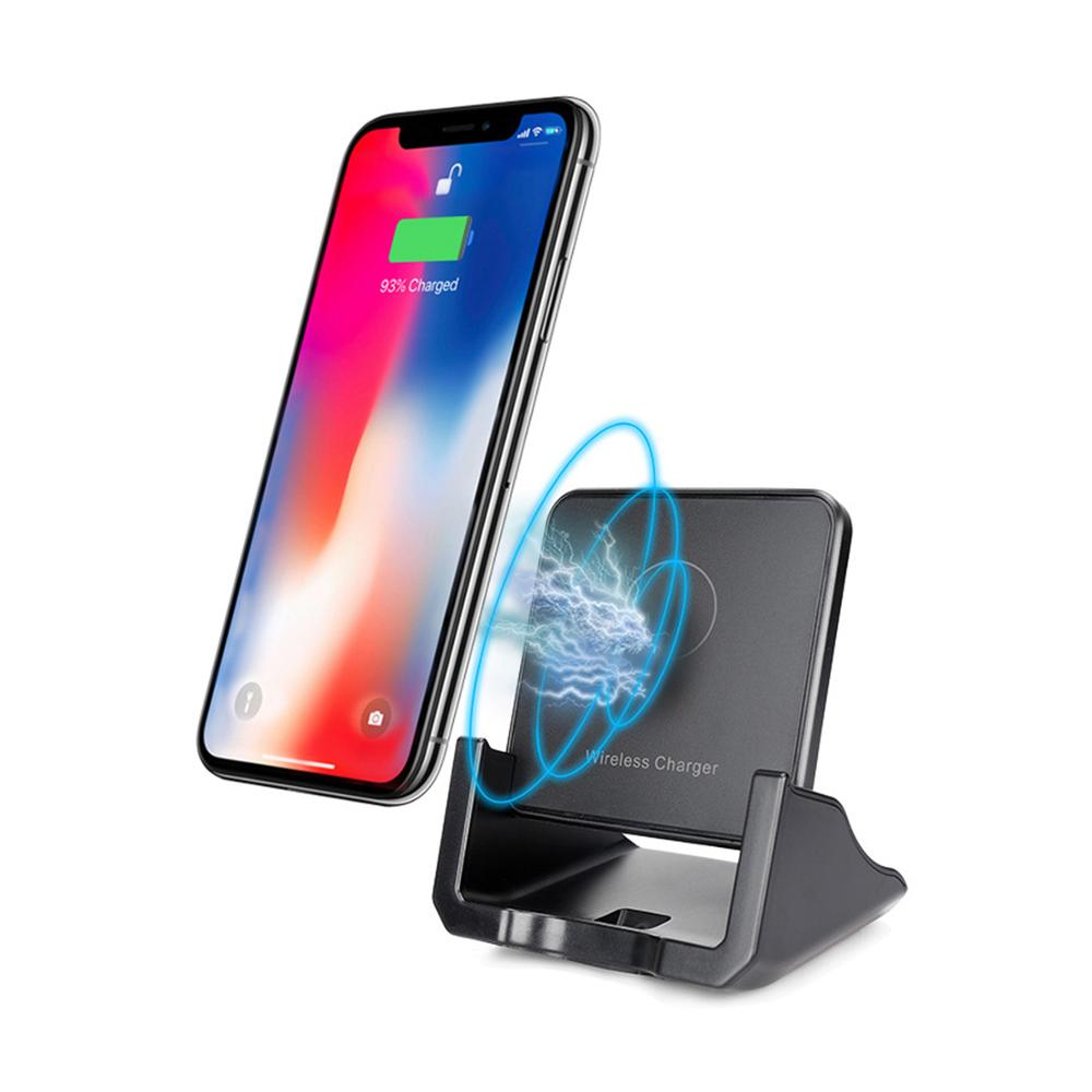 Универсальное беспроводное зарядное устройство Подставка для iphone samsung galaxy usb type-c Беспроводное зарядное устройство Qi 10 Вт быстрой зарядки Настольная панель беспроводного зарядного устройства