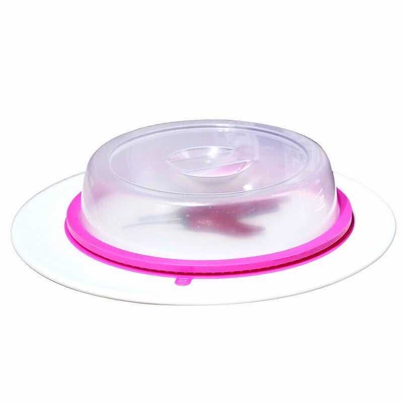 fridge microwave oven clear dish cover diameter 19.5cm Fresh cover dust-proof oil microwave silica gel ring sealing cover