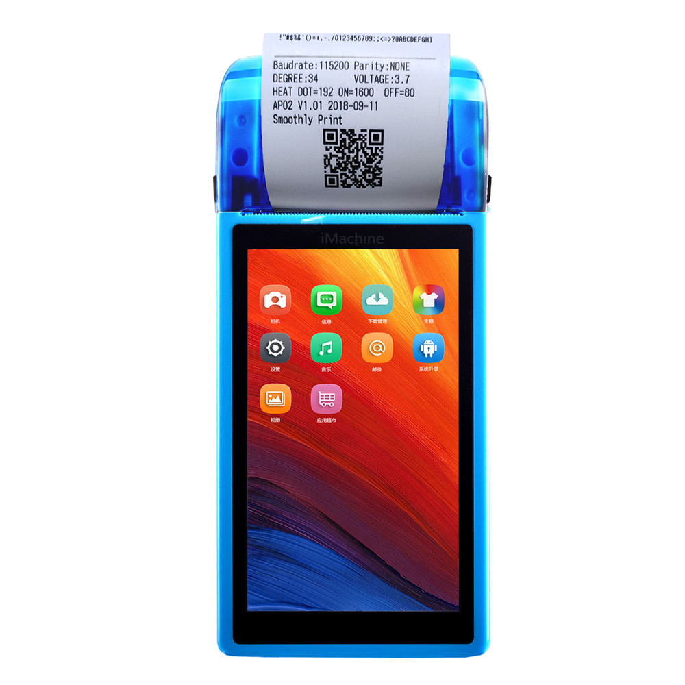 HM02 NFC электронная Биллинговая Точка продаж Pos-терминал, Программное устройство, кассовый аппарат, POS-системы с батареей 6000 мАч
