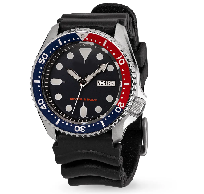 Мужские часы из нержавеющей стали для дайвинга skx автоматический циферблат skx 007 вставка