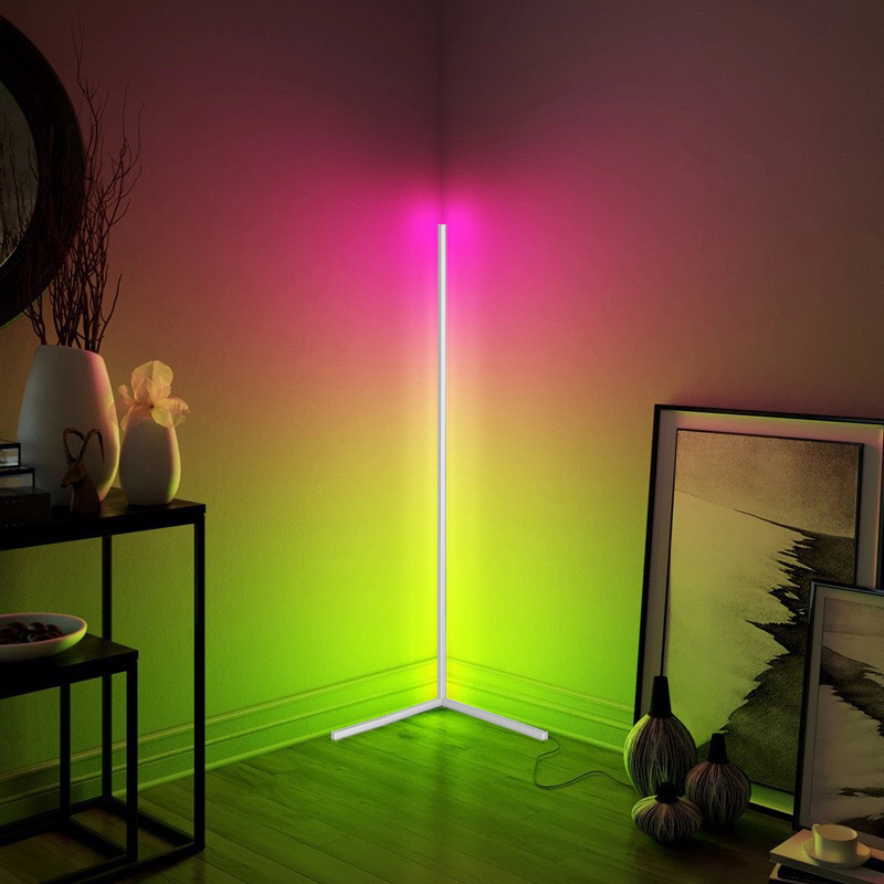 Colorful Floor Lamp Bedroom lamp Atmosphere Lighting Club Home indoor Decor Corner Standing Nordic LED Floor Lamp with app alexa