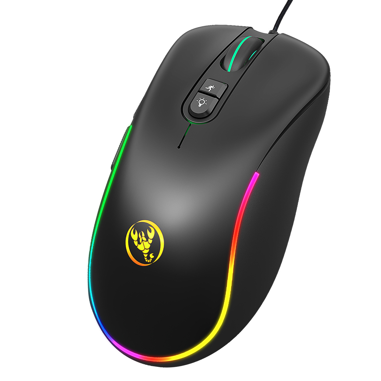 Новинка RGB макро программируемая игровая мышь 7 кнопок может выключать свет Поддержка различных игр проводная мышь компьютерная мышь