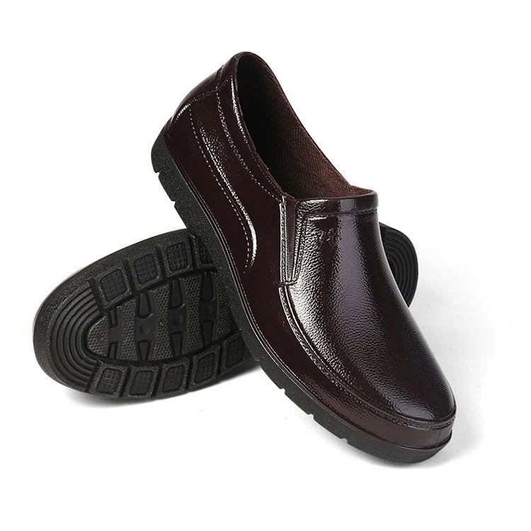 Best Kitchen Oil Resistant Safety Shoes Multi-Purpose Winter Work Protective Non-Slip Leather Waterproof Chef Shoes High Rubber