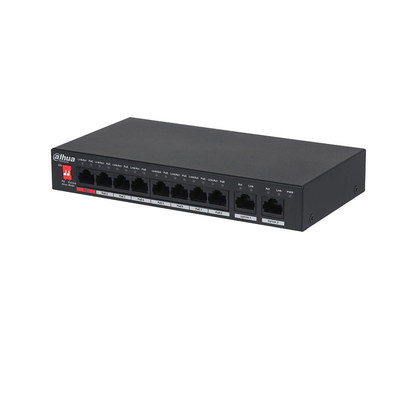 Погодостойкое vmeye PFS3010-8ET-96 10-портовый неуправляемый настольный коммутатор с 8-портовый PoE 8-pin распределения питания PoE сетевой видеорегистратор DAHUA 2.0POE переключатель