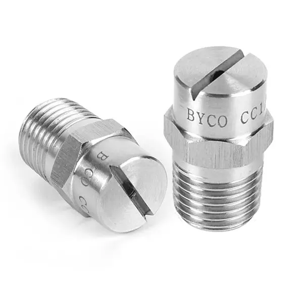 BYCO MEG1/4 316SS Stainless Steel Car Washing High Pressure Water Vee jet Flat Fan Spray Nozzle