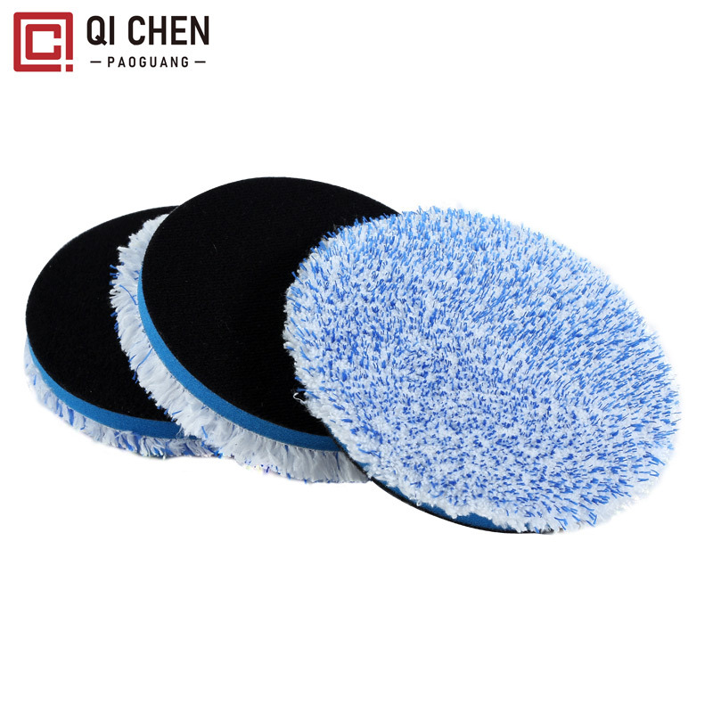 Hot Selling Microfiber Waxing Pad For Car Care Light Cut Polishing Pad Wheel Polish