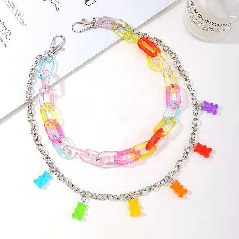 WAC2103 ShangJin Fashion Trousers chain Hip-hop waist chain decorative acrylic waist chain