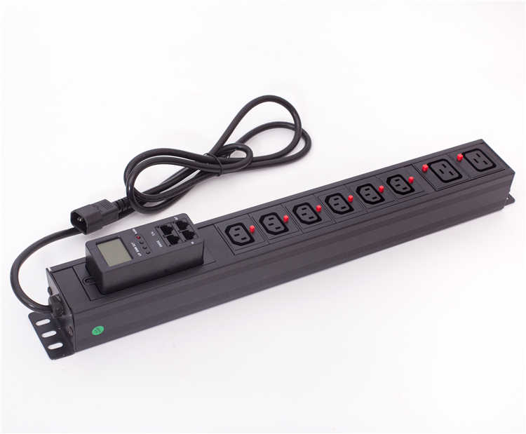Интеллектуальный PDU дозированный PDU 1.5U IEC C13 C19 смарт-мониторинг 485 PDU IP для компьютерного центра IDC