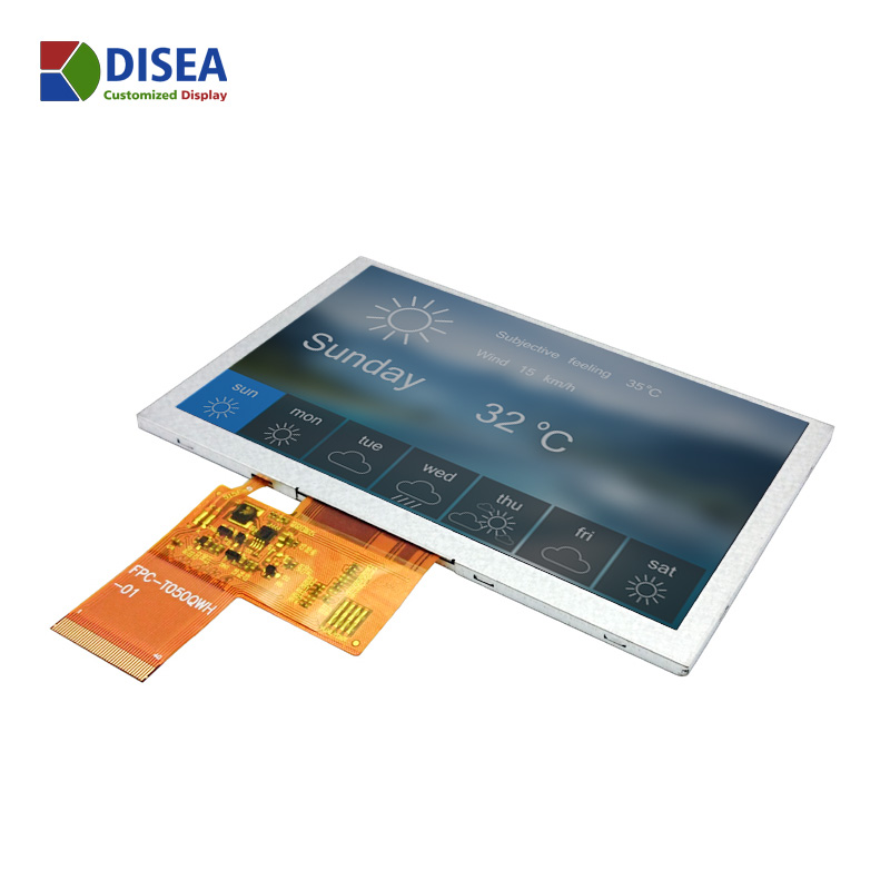 DISEA 5,0 дюймов 800x480 TFT lcd модули RGB888/40PIN с TN/NW типа