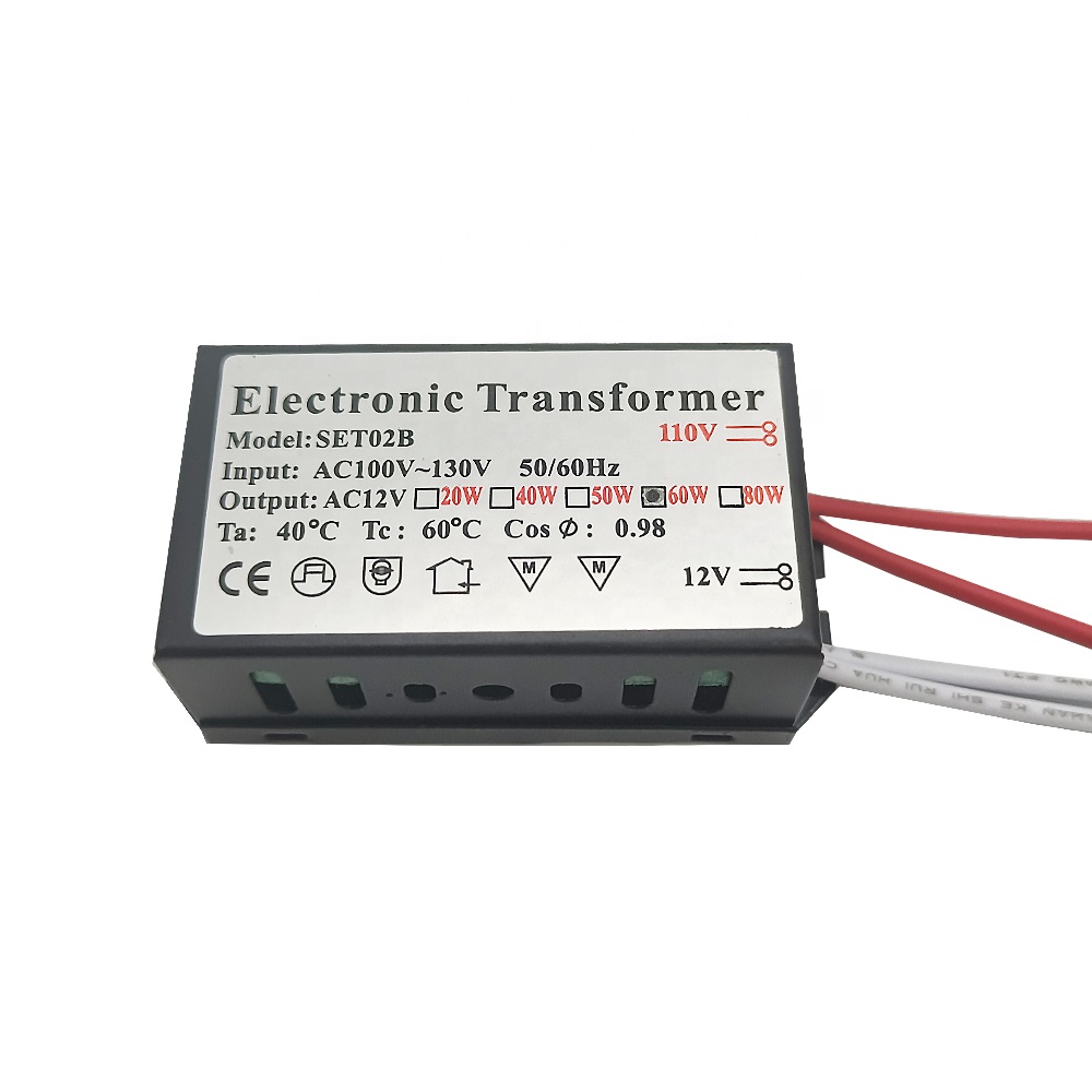110 в электронный трансформатор 60 Вт AC110V-130V переменного тока 12V блок питания для G4 галогенная с украшением в виде кристаллов Ламповые бусины кварцевые люстра