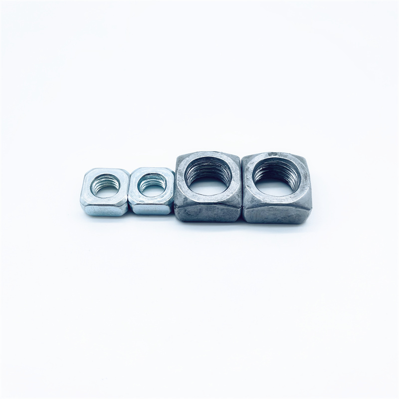 All size DIN standard carbon steel zinc plated square nuts