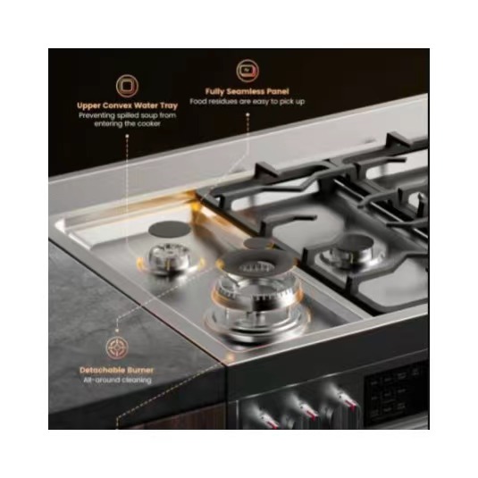 Robam G517K Новые популярные газовая плита горелки 5.0Cu.ft с 450 высокая температура Система самоочистки и субботы режим