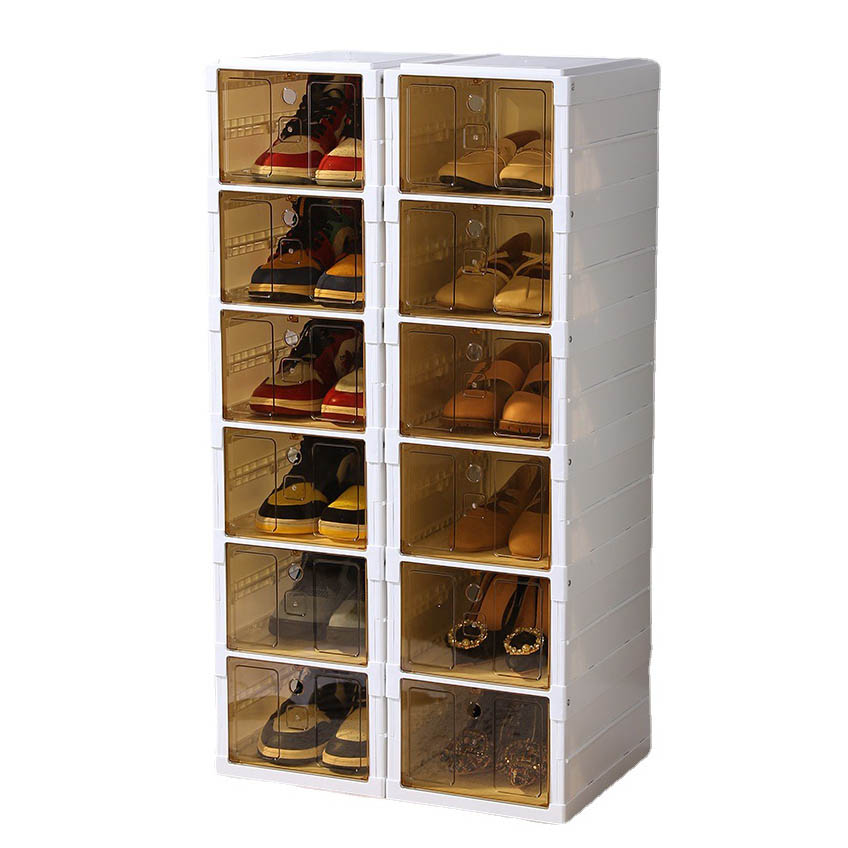 Portable Foldable Installation-free 3/6/9 Tier Shoe Rack Organizer Cabinet for Closet Hallway