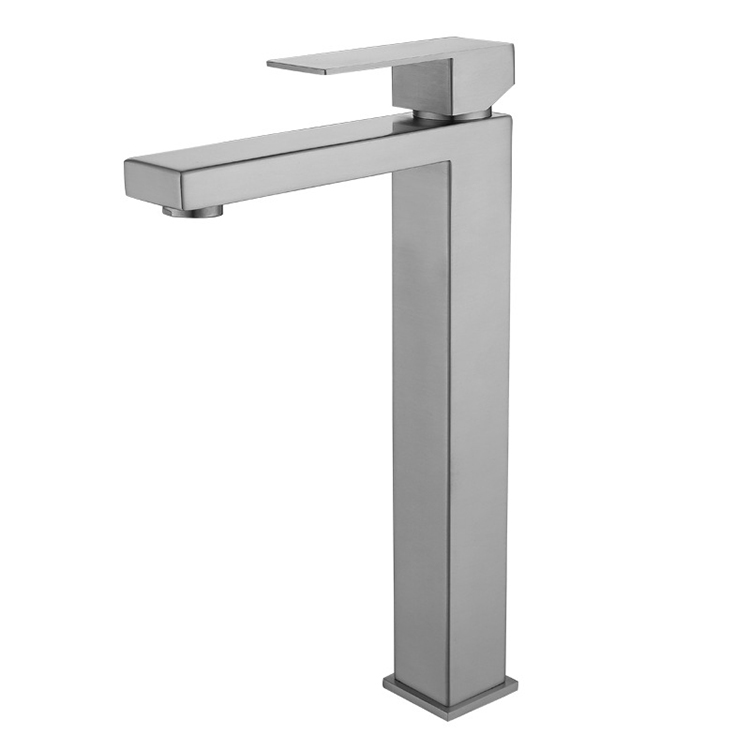 Custom Color Laser Your Logo Bathroom Sink 304 Stainless Steel Heighten Basin Faucet