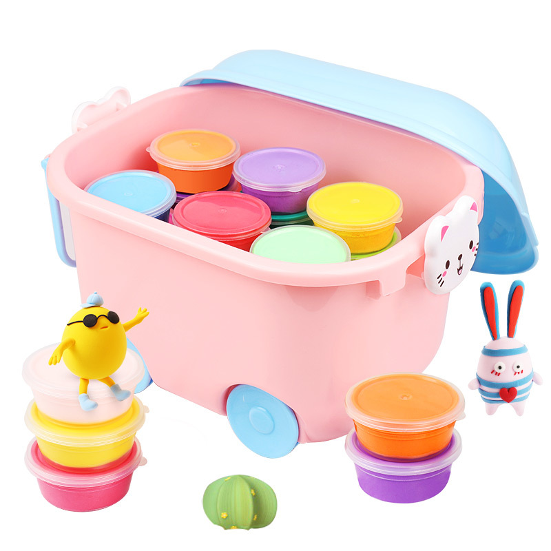 Amazon hot sale kids educational toys super light soft clay, DIY air dry modeling polymer clay