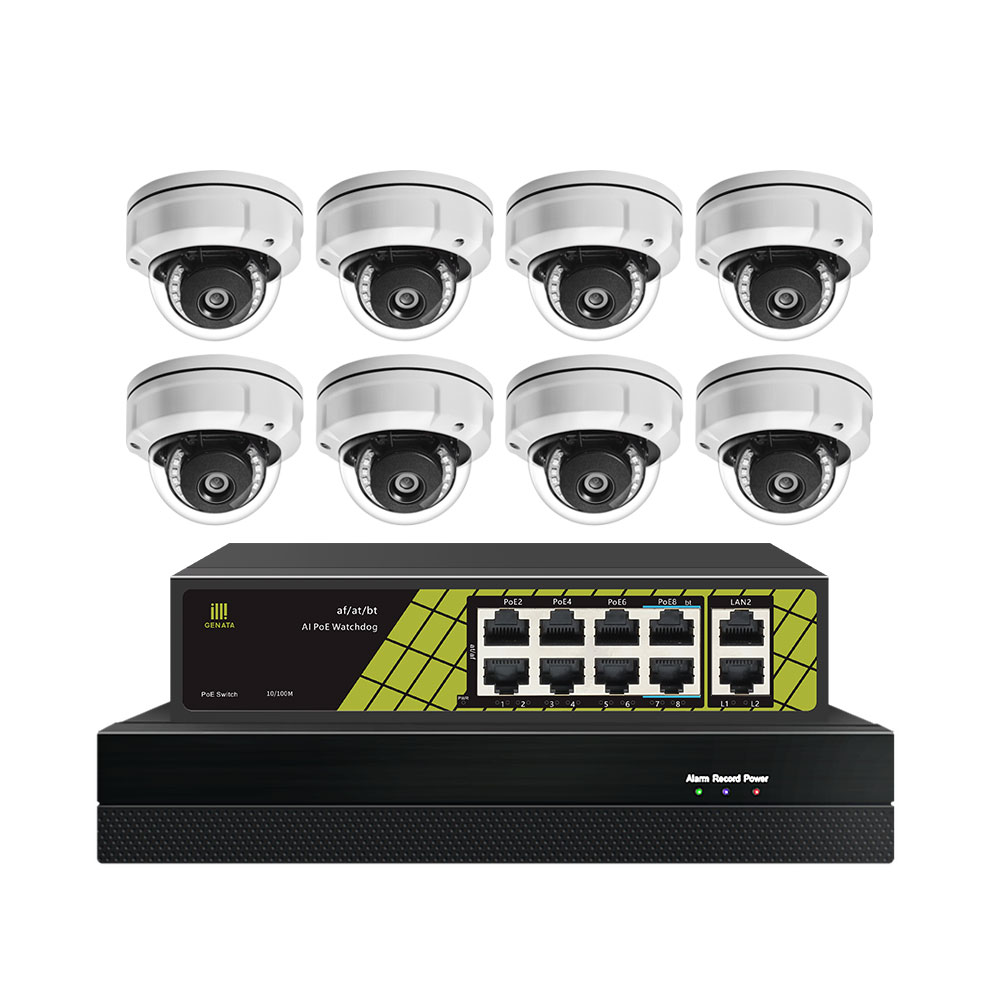2MP 16CH POE камера комплект CCTV система безопасности камера система