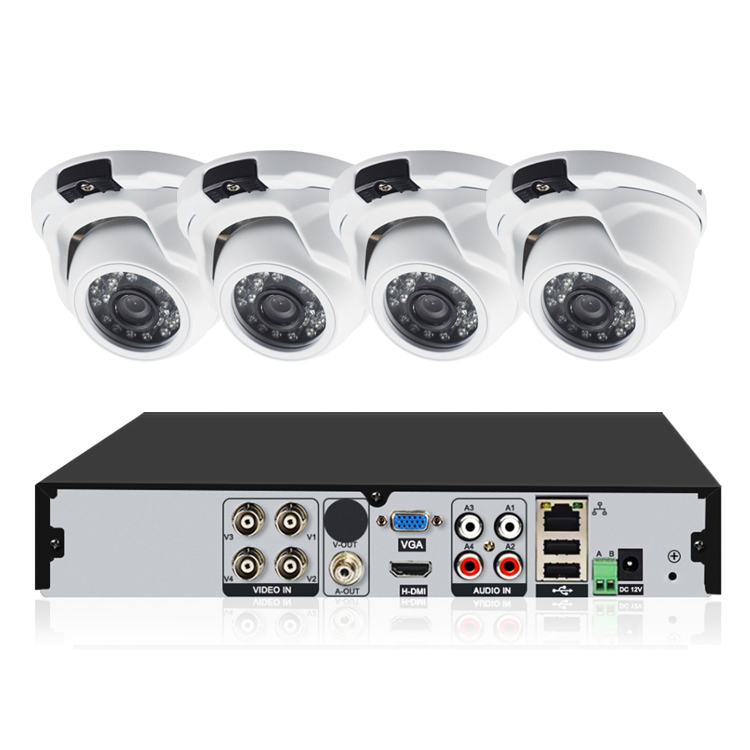 HD система видеонаблюдения H.265 4CH DVR купольная домашняя AHD-камера 1080P комплект рекордер 3,6 мм объектив Xmeye приложение водонепроницаемый/погодостойкий OEM CMOS 30 м