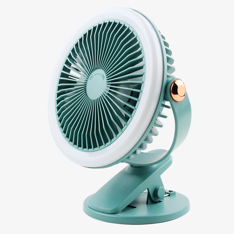 2020 Multifunctional dc usb portable clip on fan Mini Clip Fan For outdoor Portable light-emitting clip fan