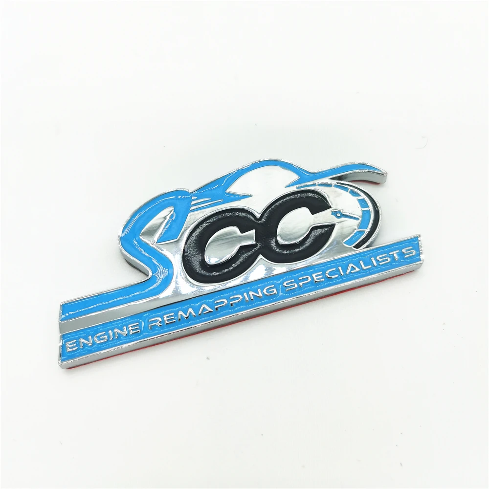 Customized metal nameplate car badge with 3m back adhesive die casting paint enamel badges