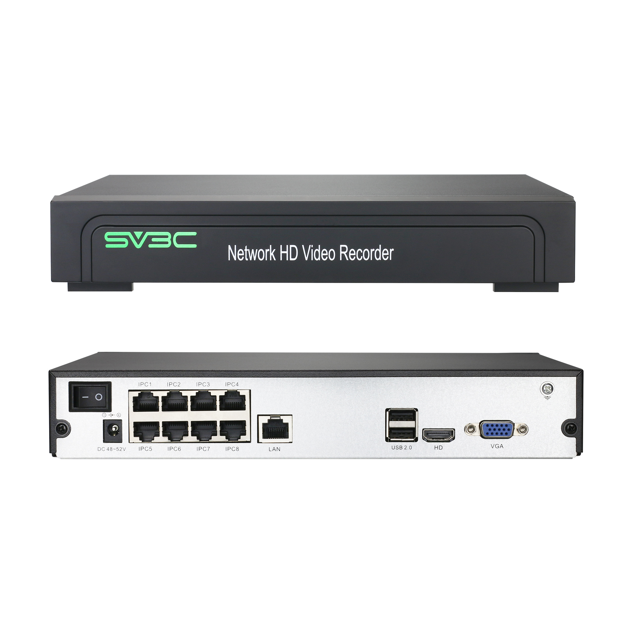 H.265/ H.264 двойной поток 1080P Full HD выход NVR 8ch POE Система