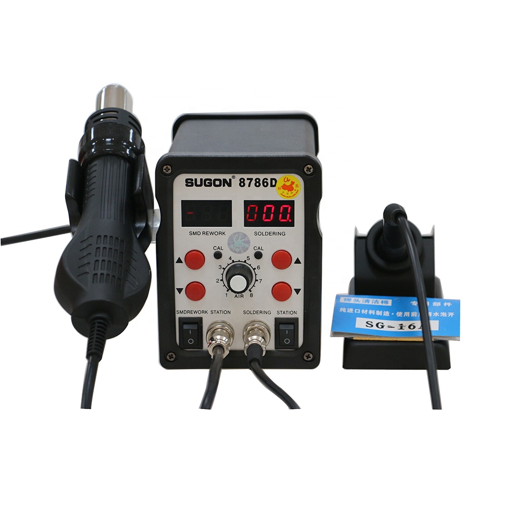 SUGON 8786D 2in1 паяльник для подключения к Термовоздушная паяльная станция 750 Вт Термовоздушная паяльная станция
