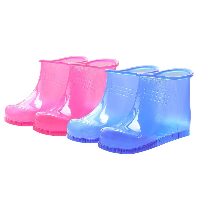 Disposable Women Barrels Bag Jelly Spa Collapsible Soaking Bath Basin Foot Soak Powder Therapy Massage Shoes Relaxation boots