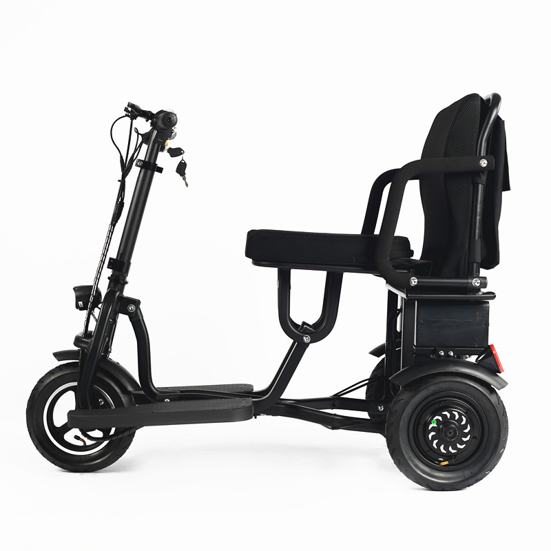 Foldable Electric Tricycle Mobility Scooter for old disabled people