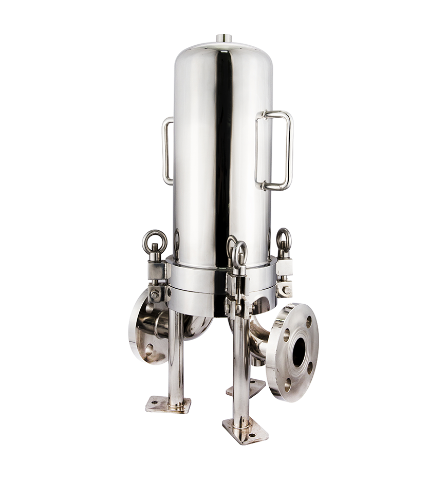 3-Round 10 inch 316L Stainless Steel Liquid Filter Housing for Water Treatment