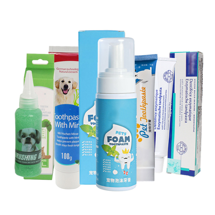 Pet toothpaste customized brand dog and cat toothpaste private trademark LOGO Pet toothpaste generation processing