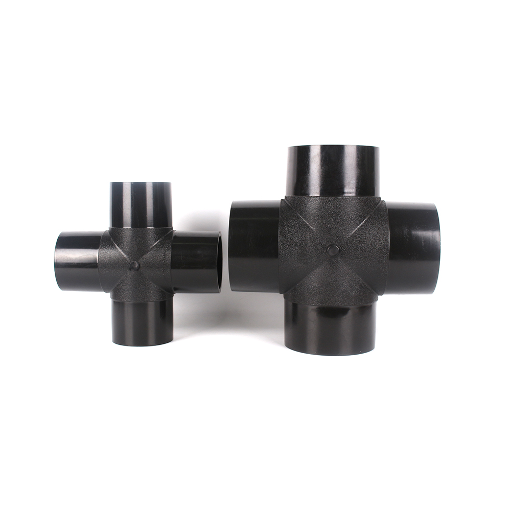 HDPE fittings fabrication machine for making welding reducing cross HDPE pipe fittings