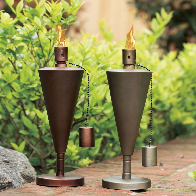 Stainless Steel Oil Lamp Outdoor Mosquito Repellent Oil Torches For Table Top