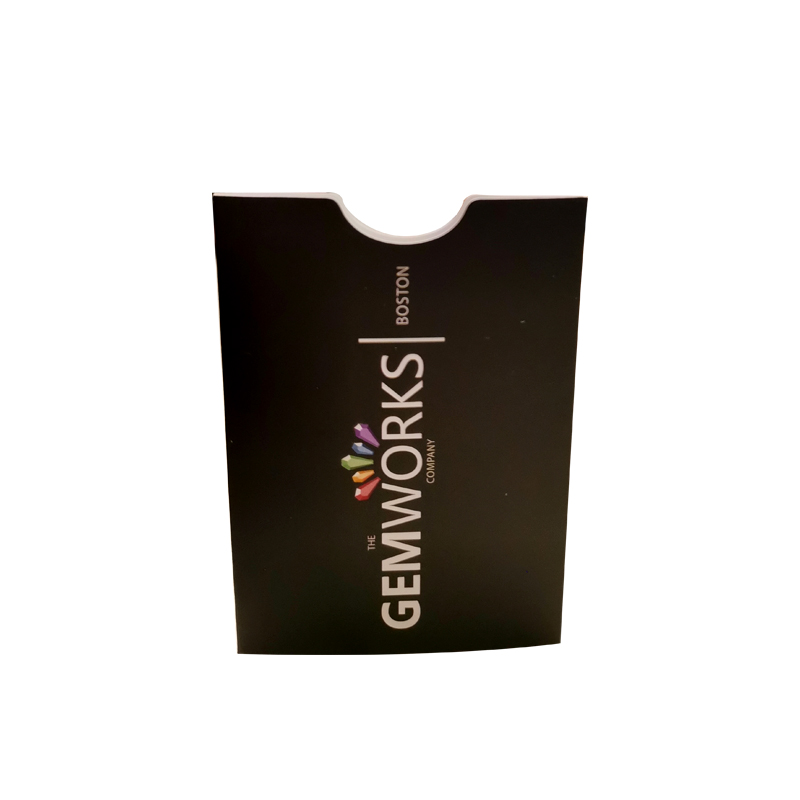 Customized paper hotel key card holder room card sleeves