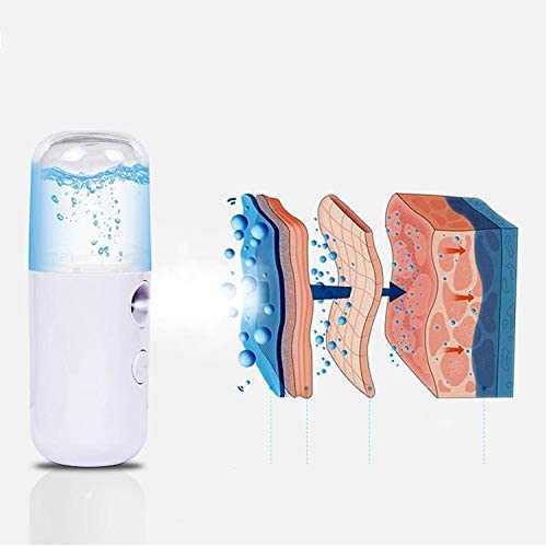 Rechargeable Portable Mini Nano For Skin Care Cool double Spray Humidifier Sprayer Facial Mist Handy Atomization