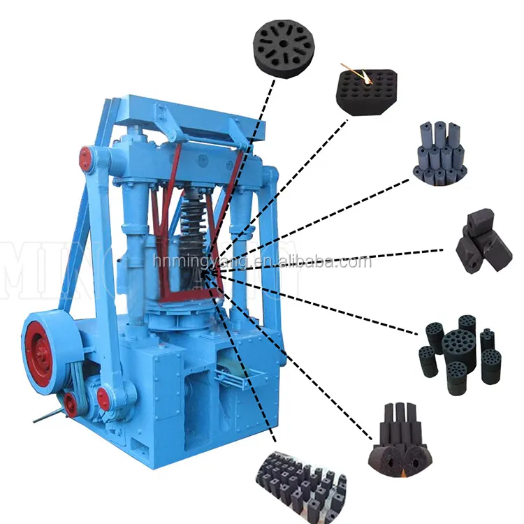 Hot sell carbon powder honeycomb briquette punching machine supplier