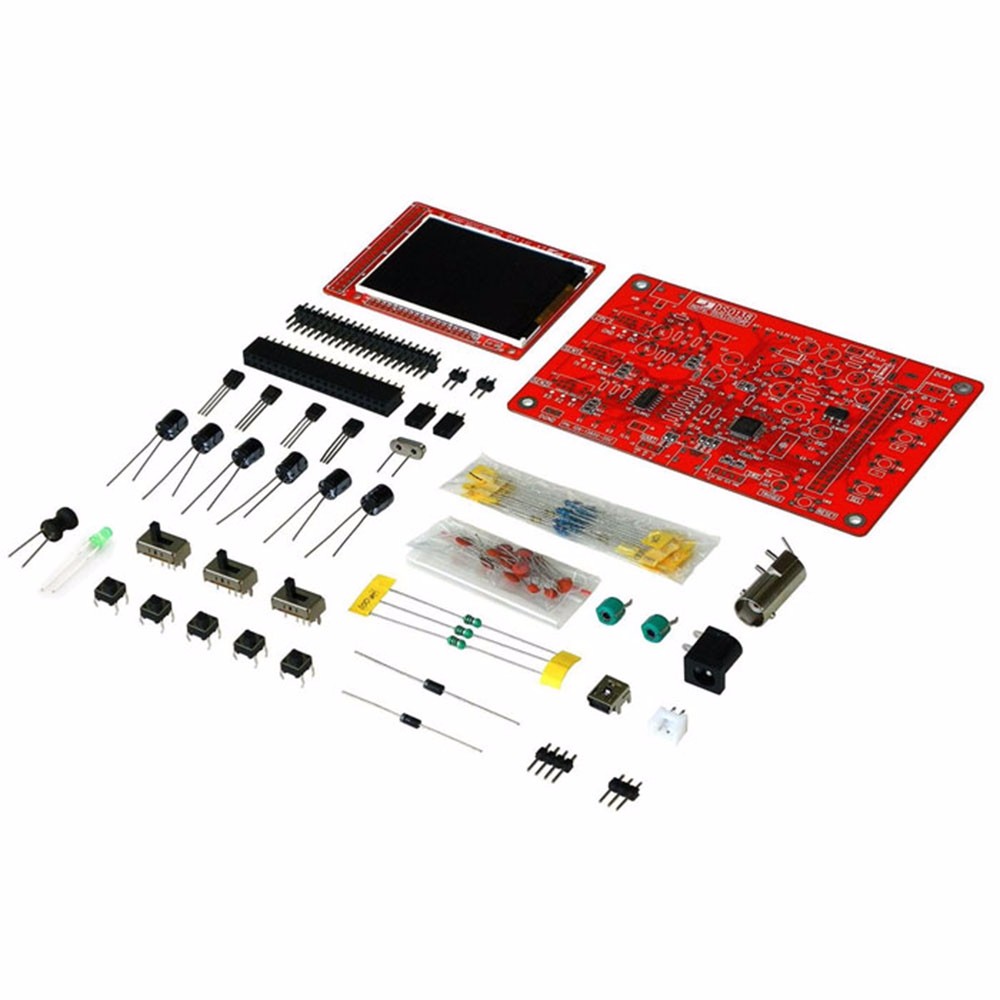 Пайка DSO138 2,4 "TFT Ручной карманный цифровой осциллограф комплект SMD спаянный + акриловый чехол для DIY чехол для DSO138