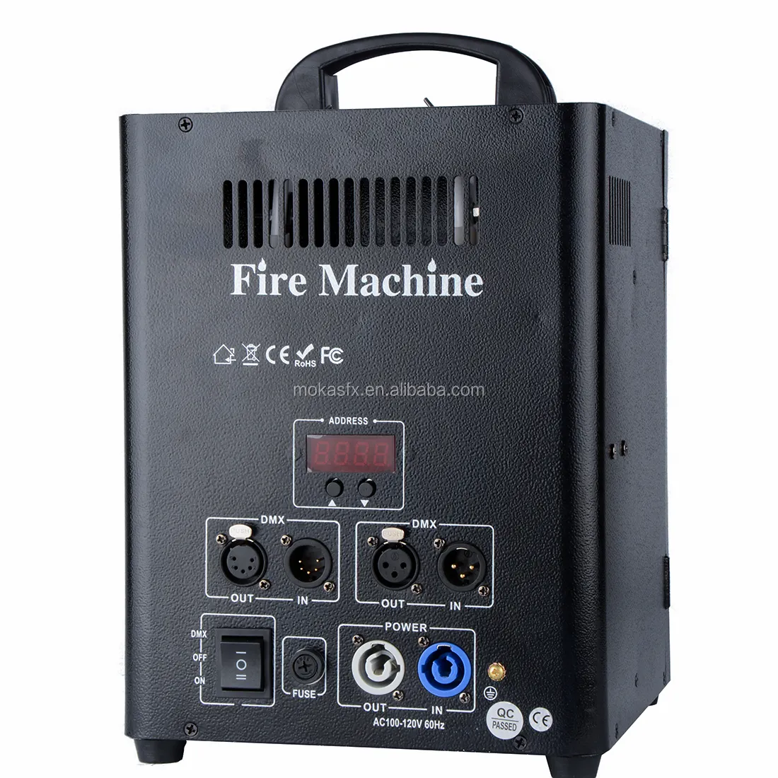 Double Ignition High Output Flame Machine DMX with Safe Channel H-E02 Fire Machine by MOKA SFX