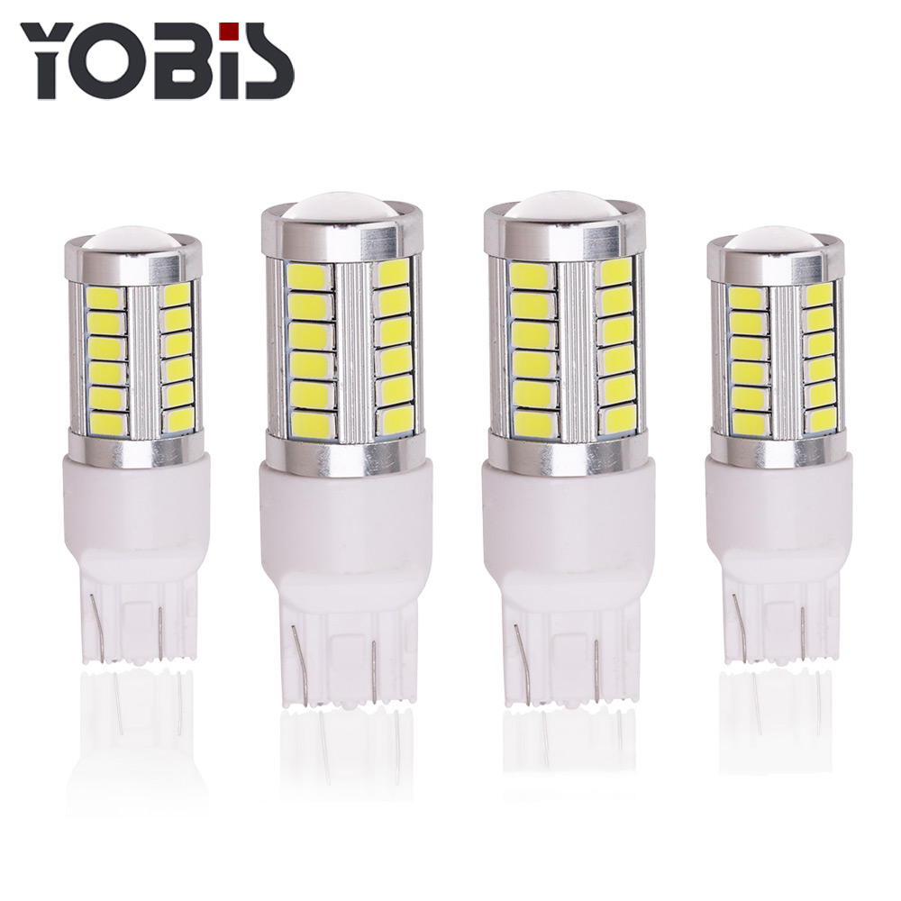 Yobis 7443 5630 3SMD белый 6000K ~ 6500K сверхъяркая светодиодная задняя стоп-сигнальная лампа для автомобиля