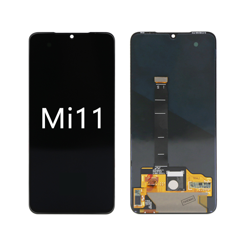 ЖК-экран для Xiaomi Mi 11 5G, сенсорная панель с распознаванием отпечатков пальцев в сборе, запчасти для ЖК-дисплея Xiaomi Mi11