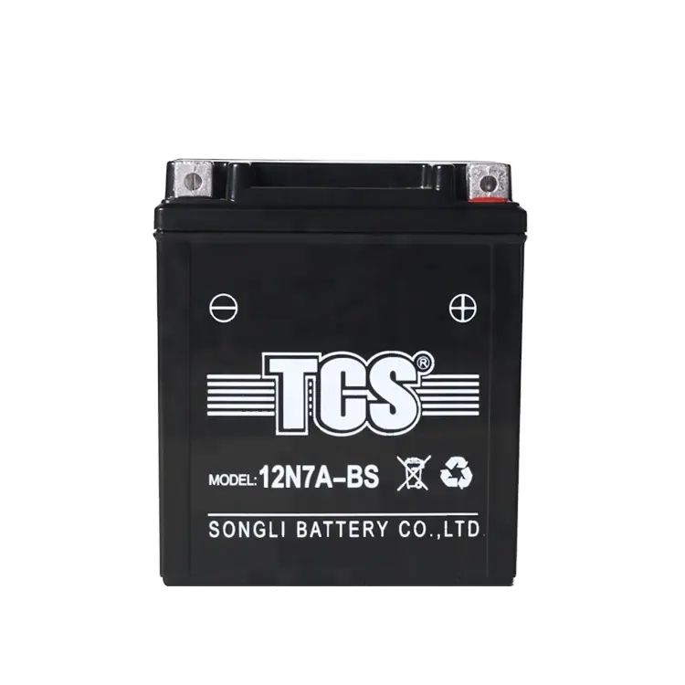 TCS 12v 7ah 10hr battery 12v 7ah sealed lead acid motorcycle battery