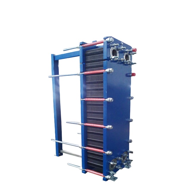 High efficiency large plate heat exchange for hvac heat exchanger