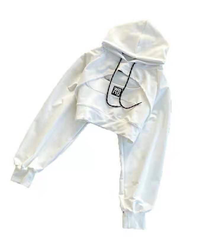 Fashionable Crop top hoodies women With Name Brand Wholesale