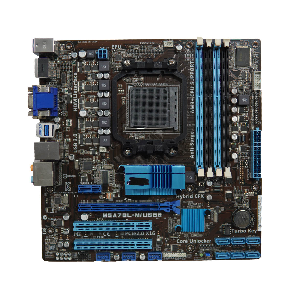 Материнская плата M5A78L-M/USB3 с AMD 760G/780L 8 Гб DDR3 для компьютера