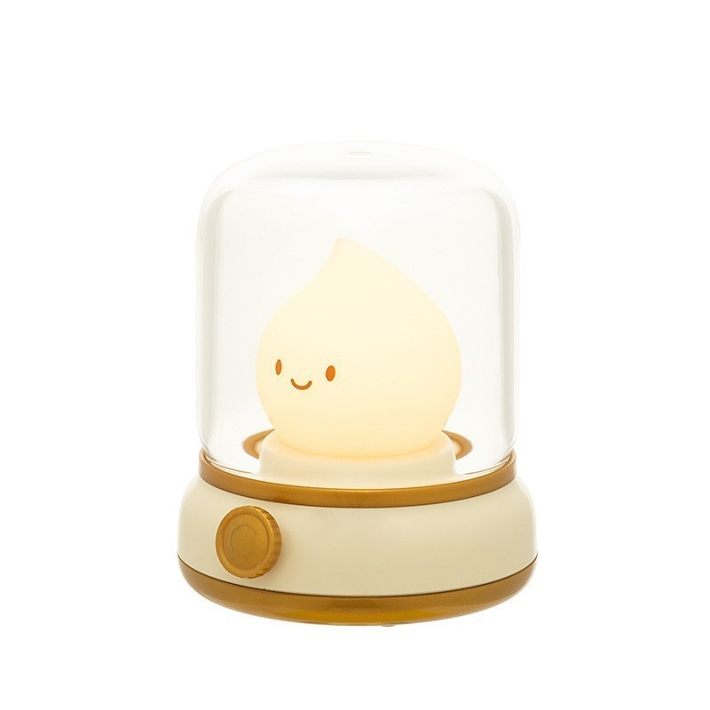 USB Rechargeable Dimmable LED Night Light Retro Kerosene Lamp Bedside Lamp Candle Light
