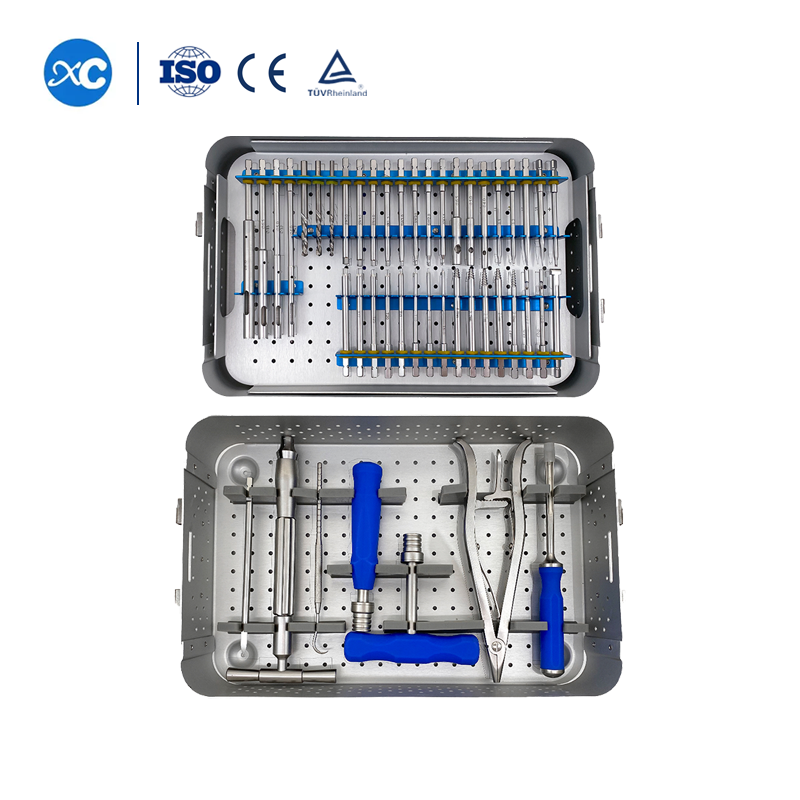 Orthopedic Implant Broken Screw Removal Instrument Set, Locking Screws Extractor Kit Surgical Orthopedic Instrument Set