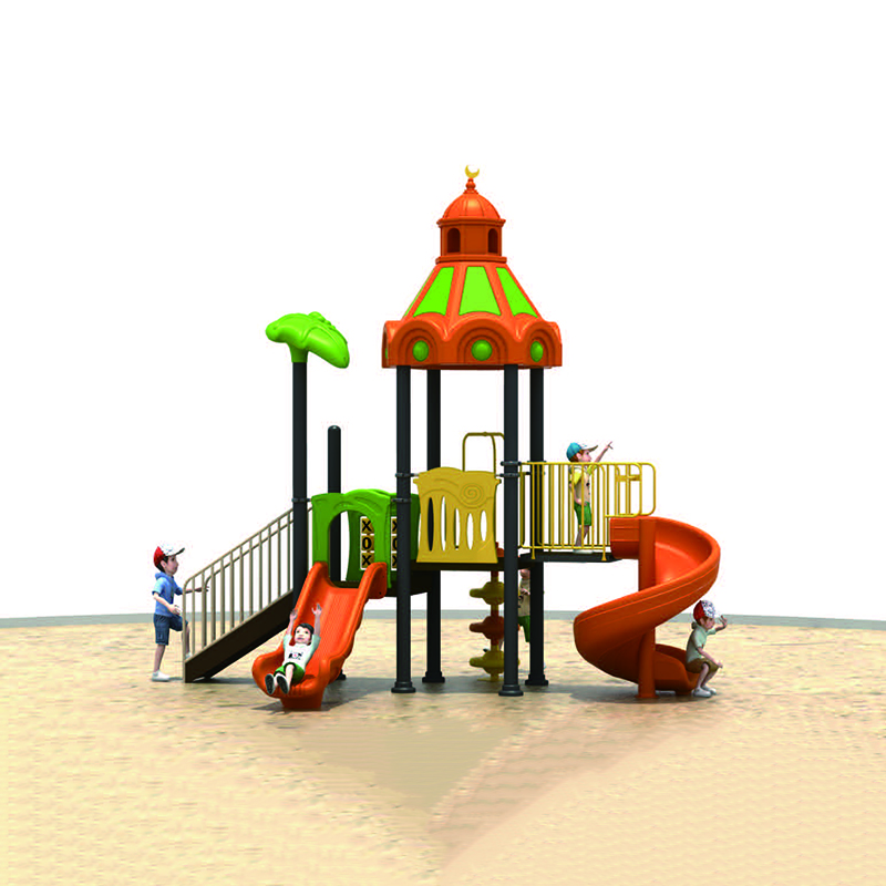 New children's plastic commercial outdoor amusement park playground equipment with slide
