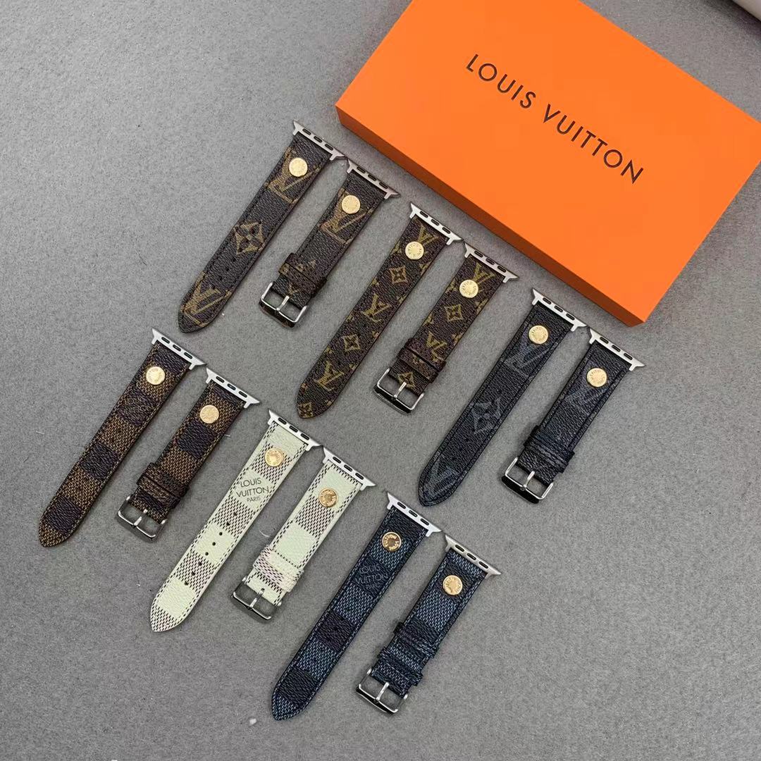 Роскошный дизайнерский ремешок из натуральной кожи для Apple iWatch iPhone Series 6 7
