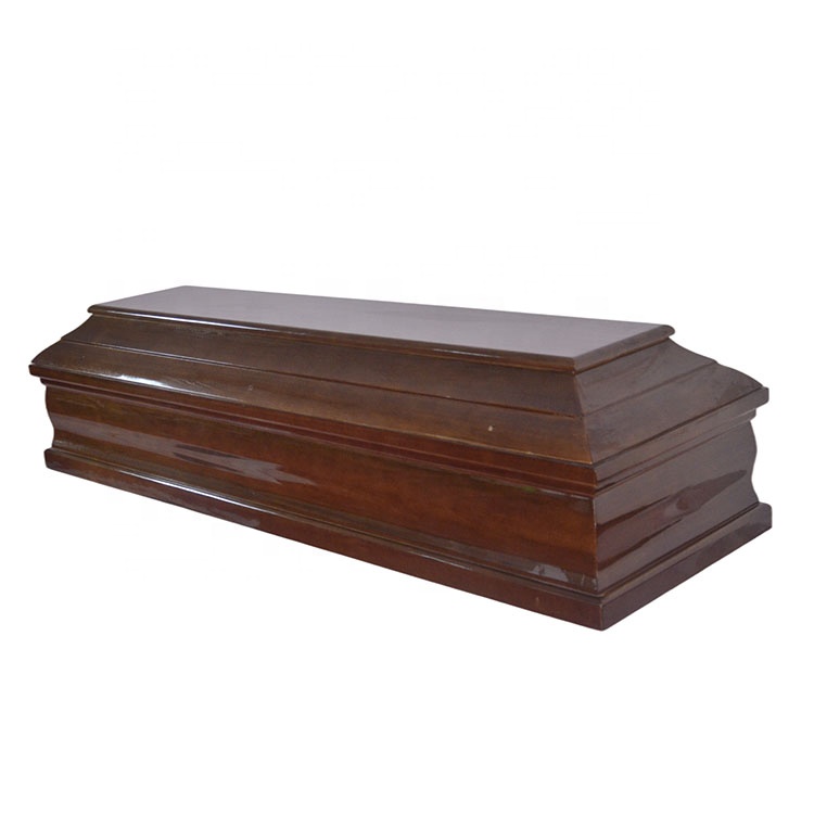 best selling european style solid wood flat packed coffin models